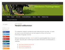 Tablet Screenshot of obedience-info.de